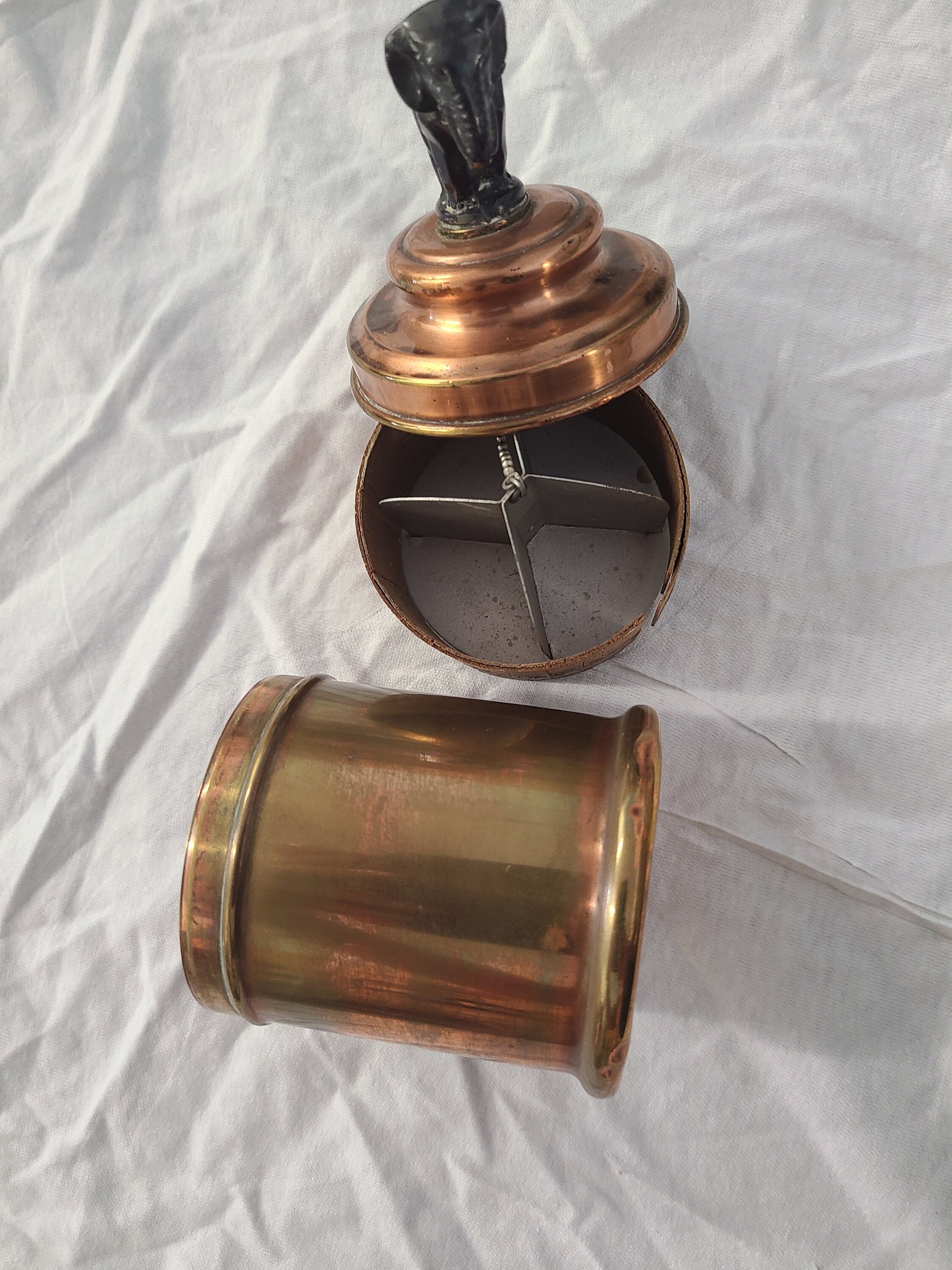 Vintage Copper Cigarette Humidor MidCentury Etsy