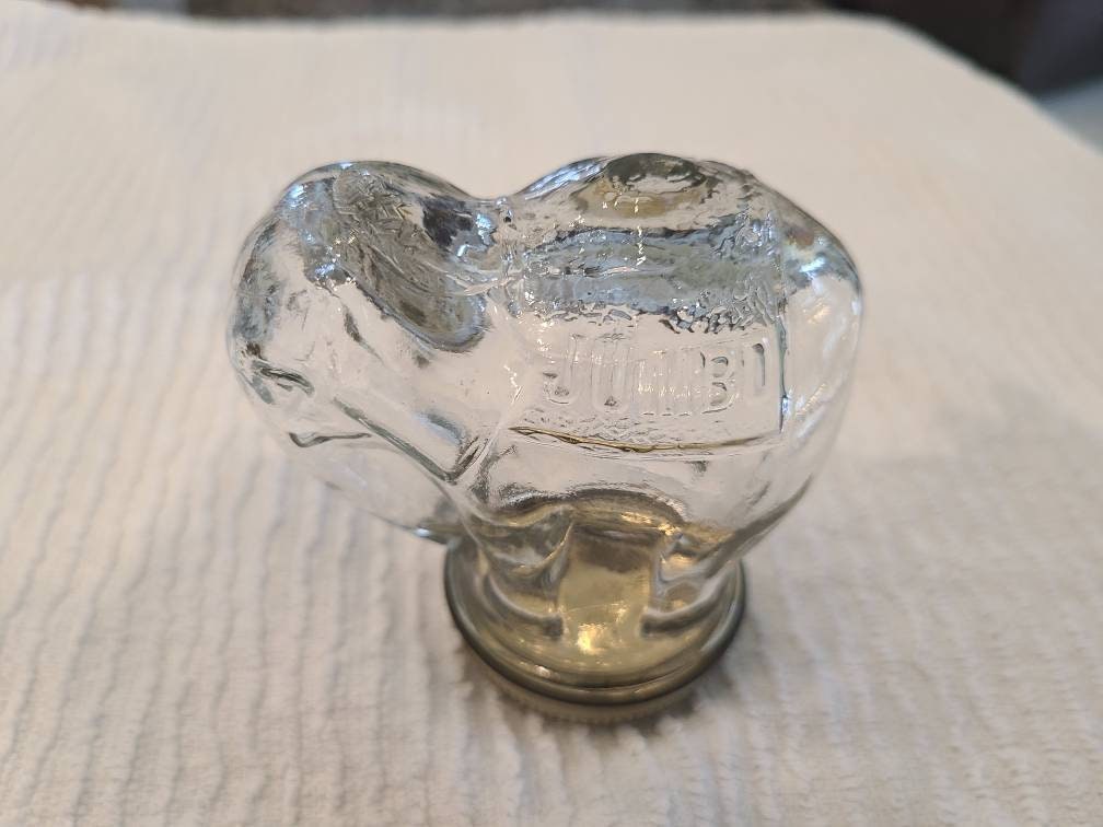 Rare Miniature Jumbo Peanut Butter Clear Elephant Jar Etsy