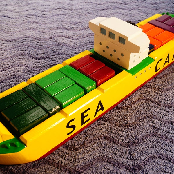 Large Freighter Toy Boat
