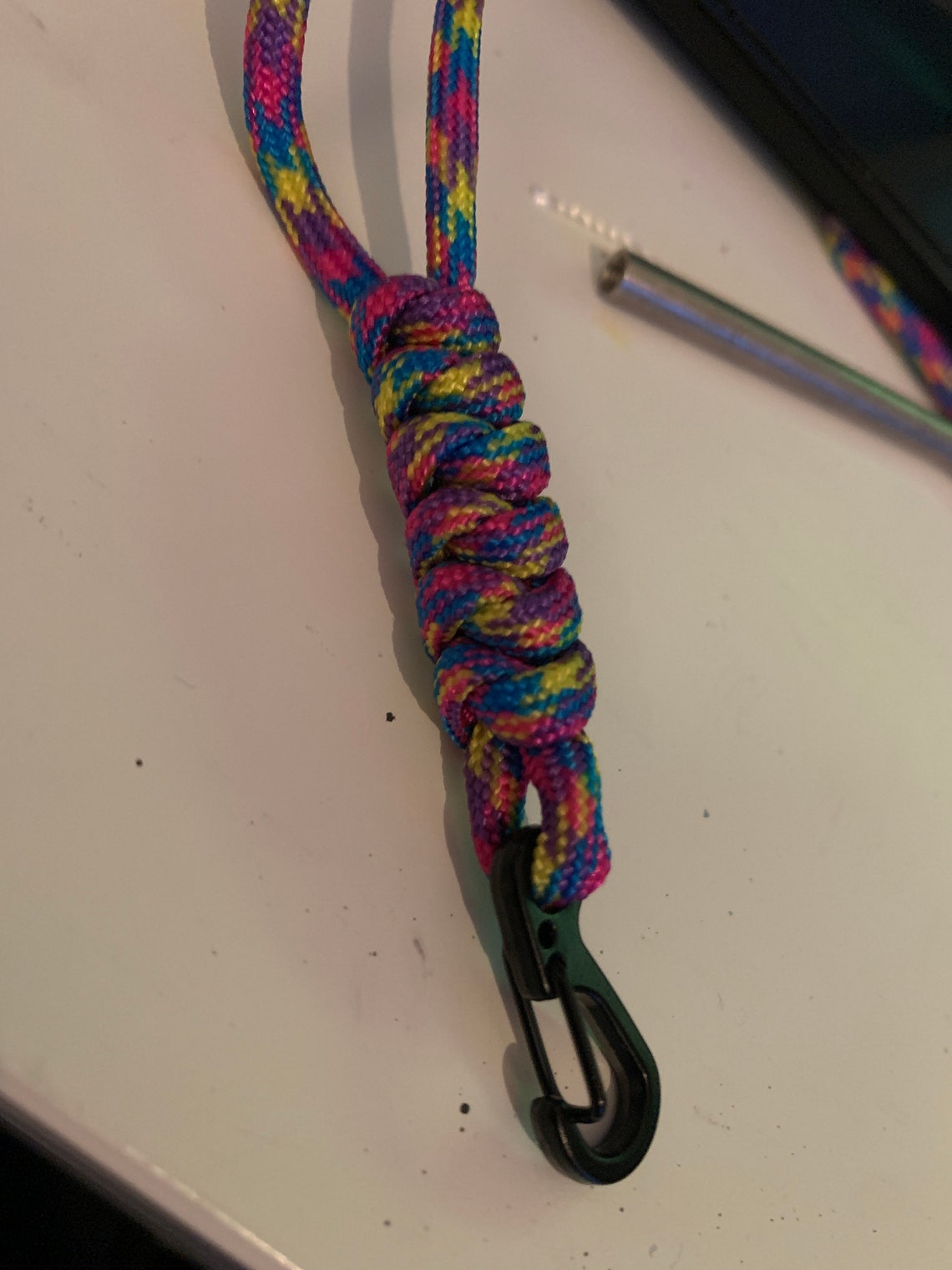 Paracord Lanyard Neck Lanyard ID Badge Holder Knife Etsy UK