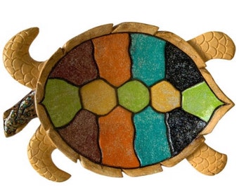 Handmade Carved wood Turtle