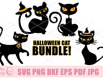 Download Halloween Cat Svg Etsy