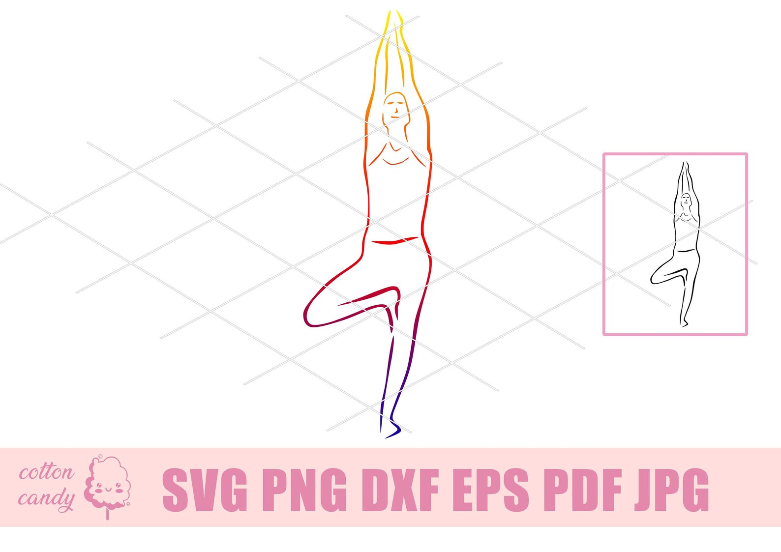 Yoga svg Yoga mandala svg yoda yoda dxf chakra svg | Etsy