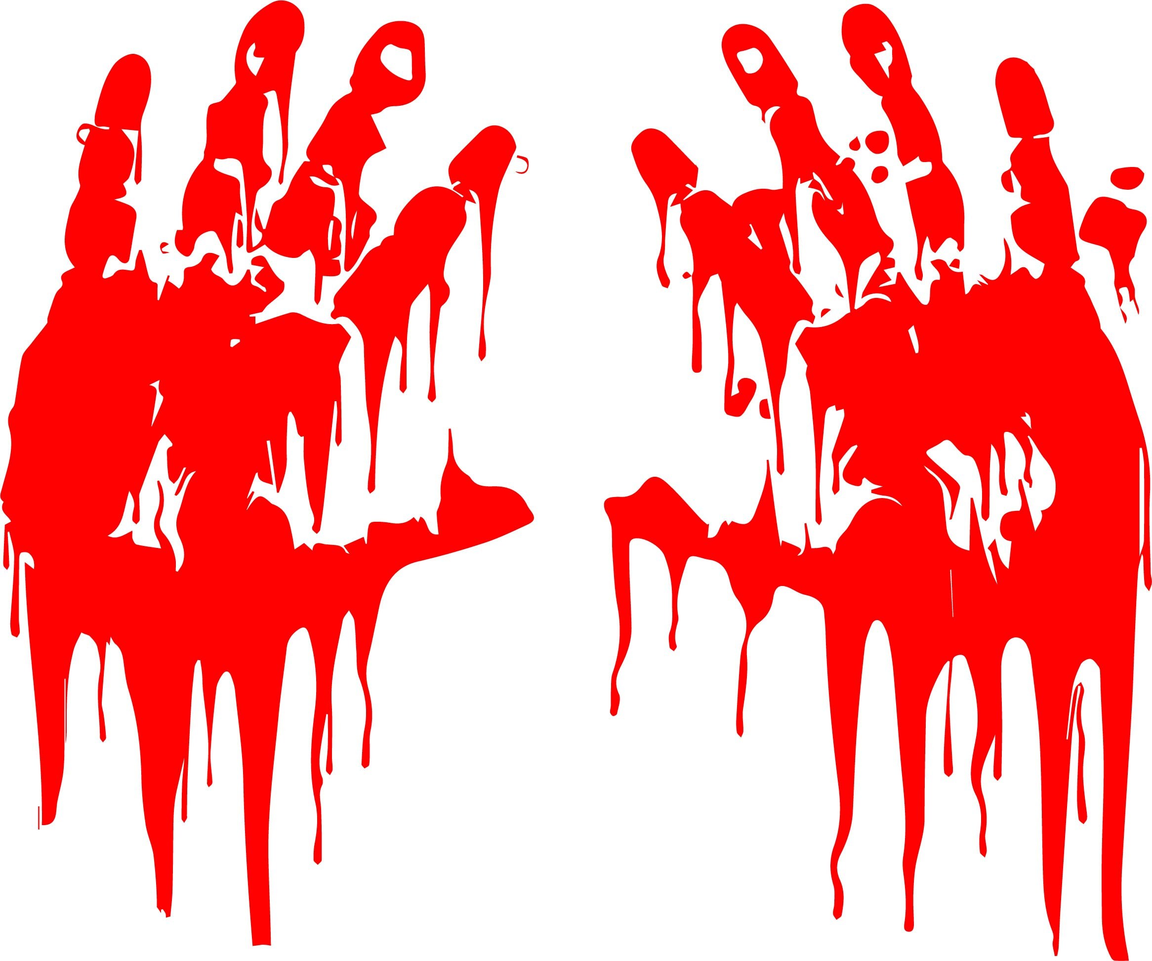 Bloody HandPrint SVG Handprint SVG Halloween SVG 6 | Etsy