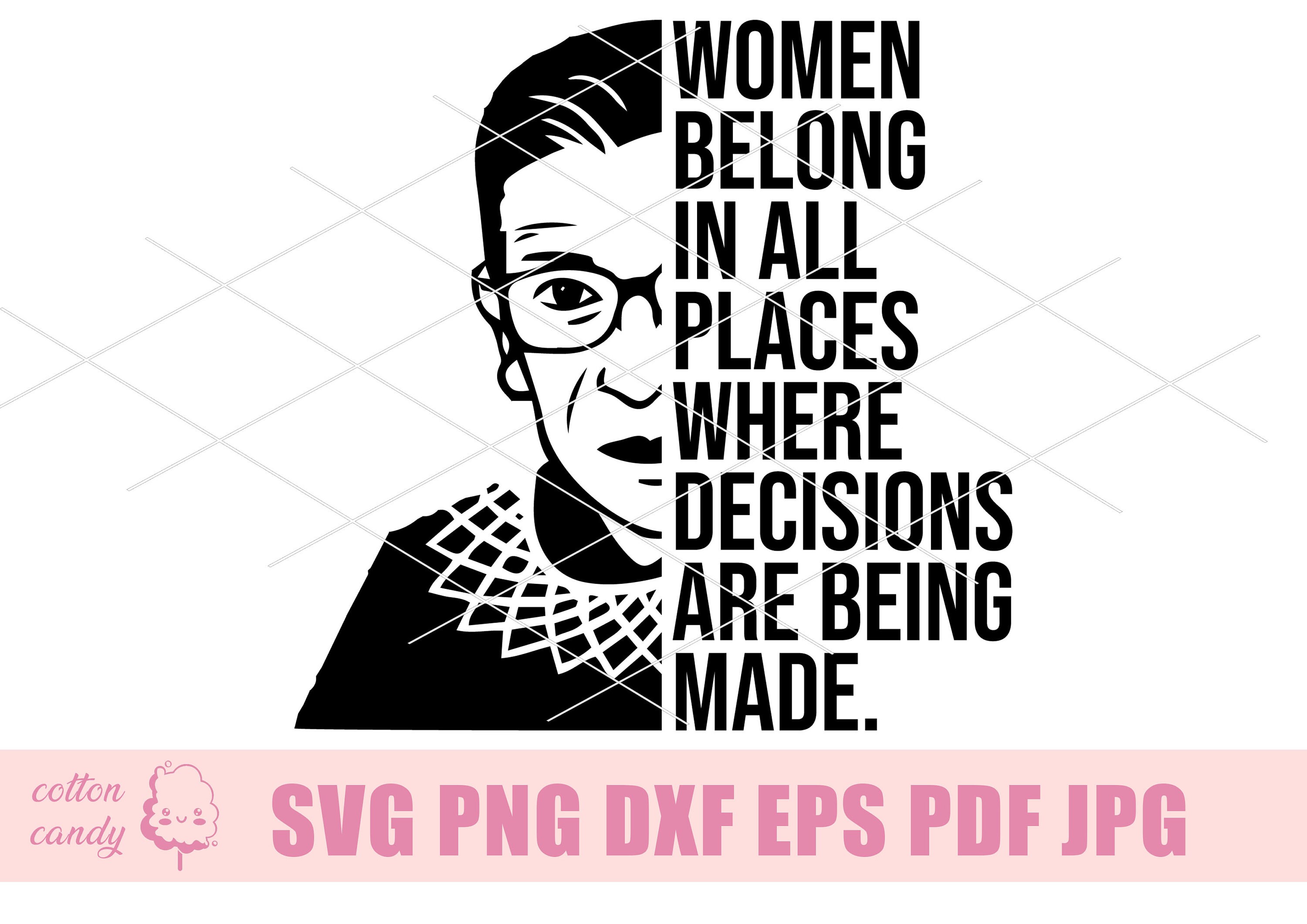 RBG svg RBG Collar svg notorious rbg svg ruth bader | Etsy