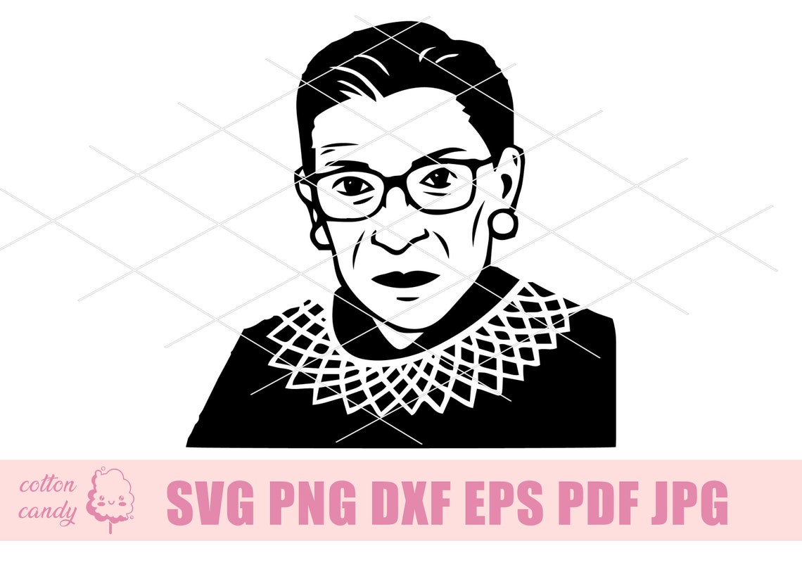 RBG Svg RBG Collar Svg Notorious Rbg Svg Ruth Bader - Etsy