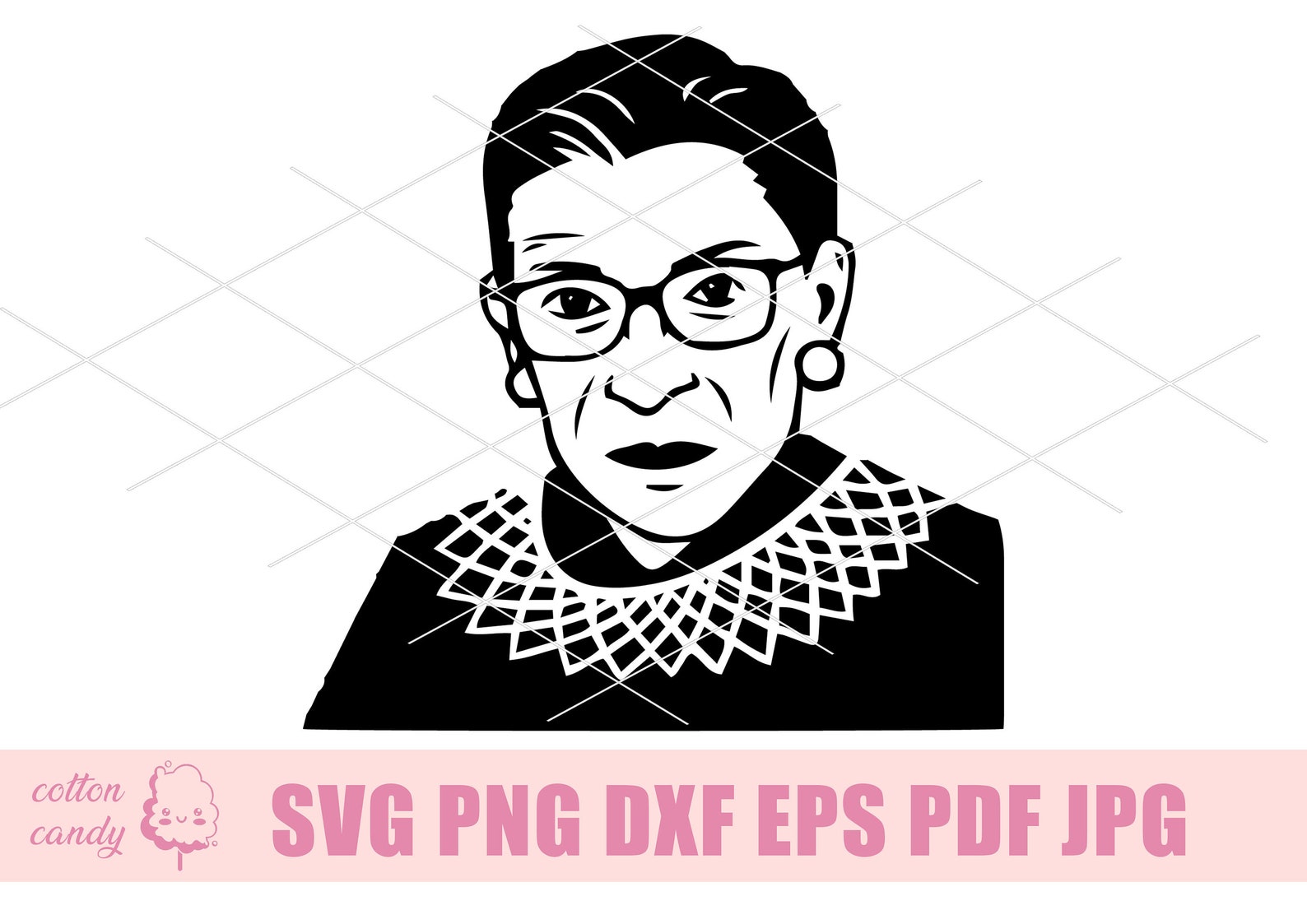 RBG Svg RBG Collar Svg Notorious Rbg Svg Ruth Bader - Etsy