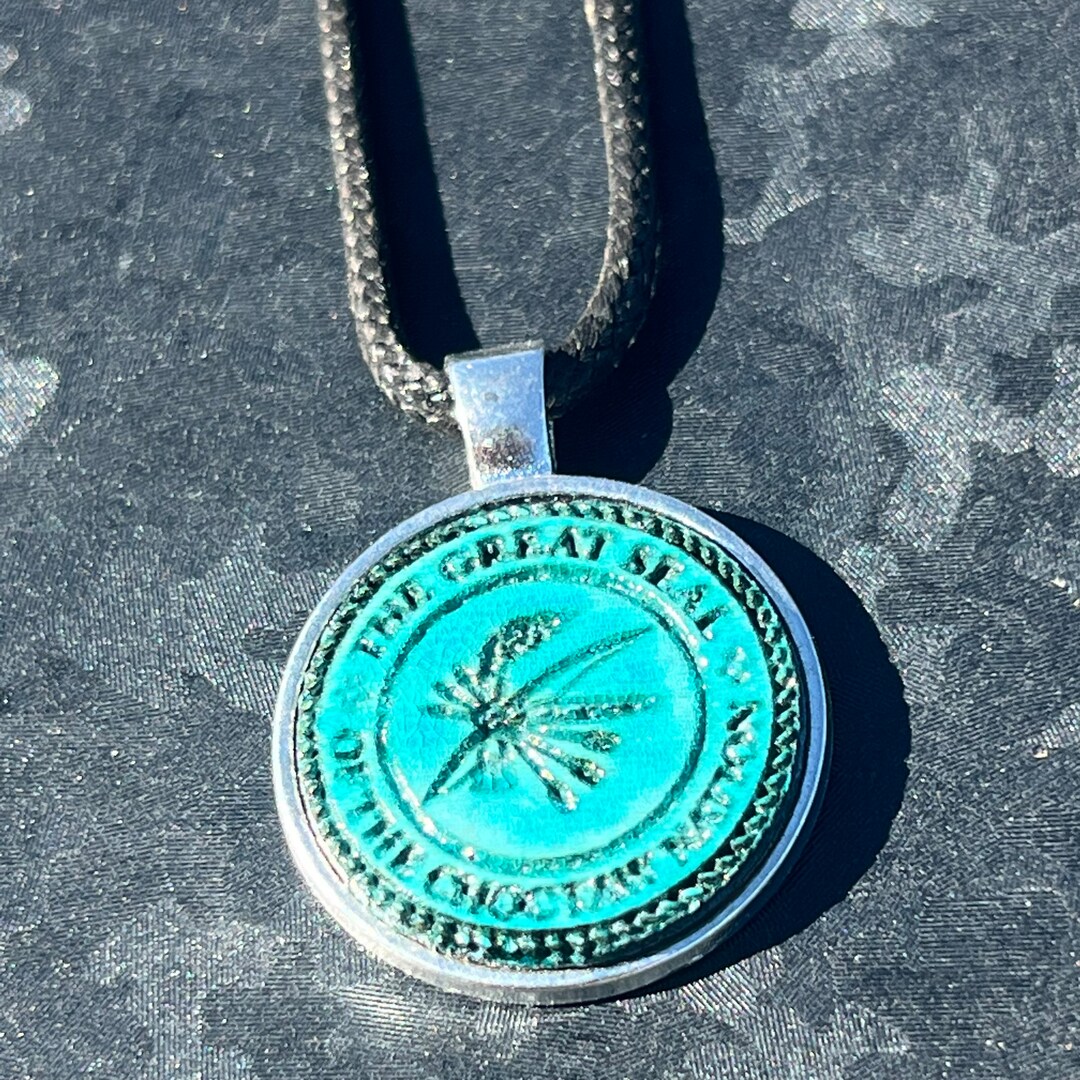 Choctaw Nation Wood Engraved Charm Adjustable Cord Necklace Etsy