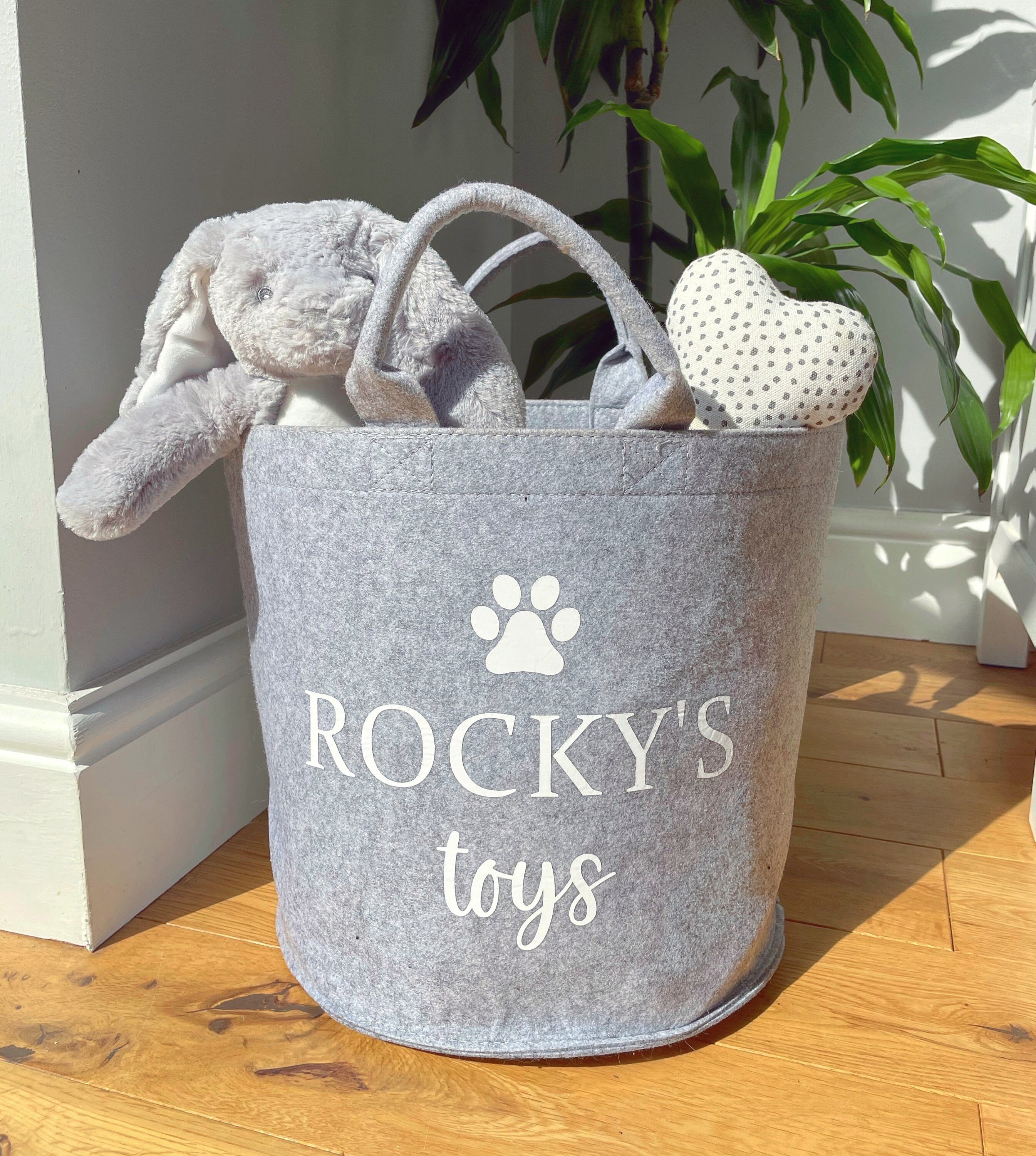 Personalised Dog Toy Basket Dog Toy Box Dog Storage Basket Etsy UK