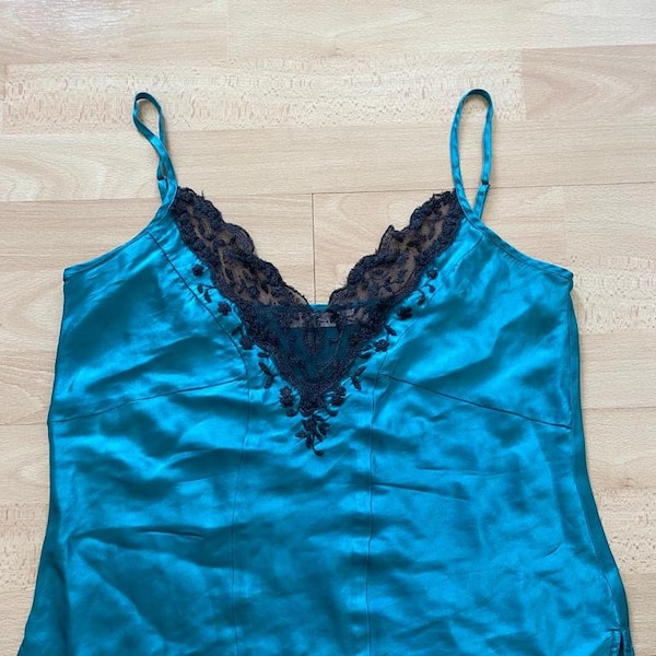 Silk Camisole with Lace, Original 00's by Nougat London