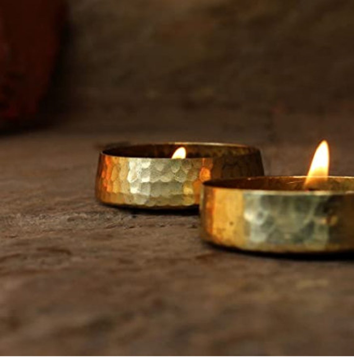 Brass Handmade Candle Bowl Set Gold_2.3 Inch X 2.3 Inch X 0.7 Etsy