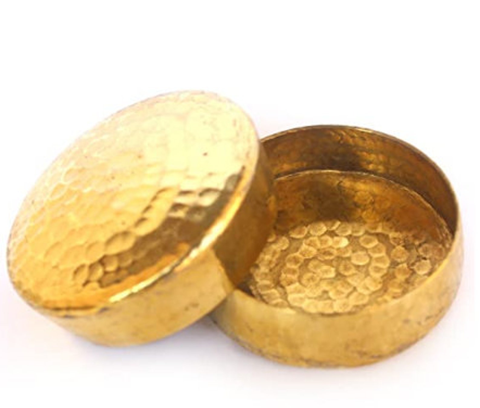 Brass Handmade Candle Bowl Set Gold_2.3 Inch X 2.3 Inch X 0.7 Etsy