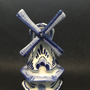 Lovely Vintage Delft Hand Painted Porcelain Windmill
