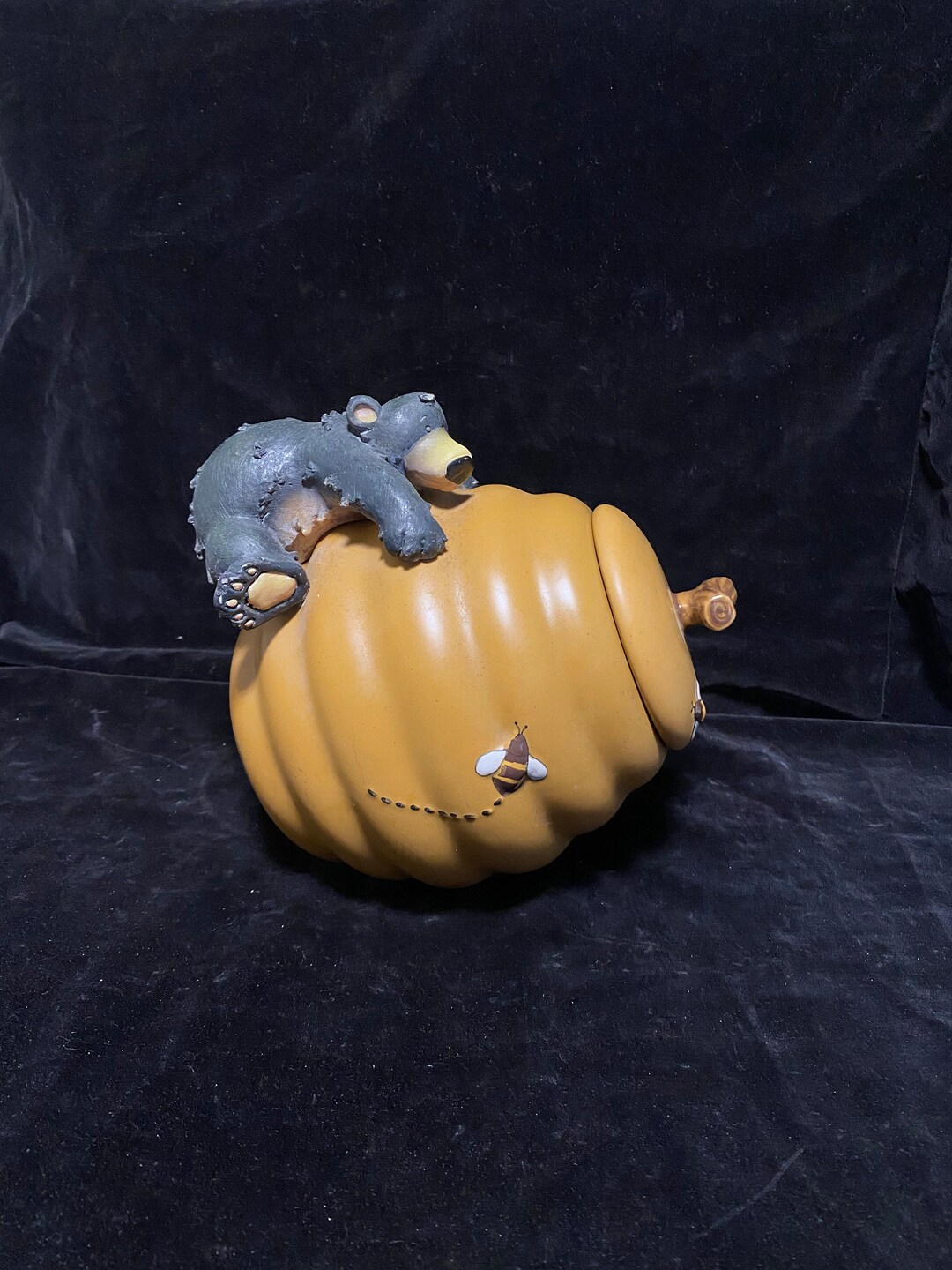 Vintage Beehive & Honey Bear Cookie Jar Etsy