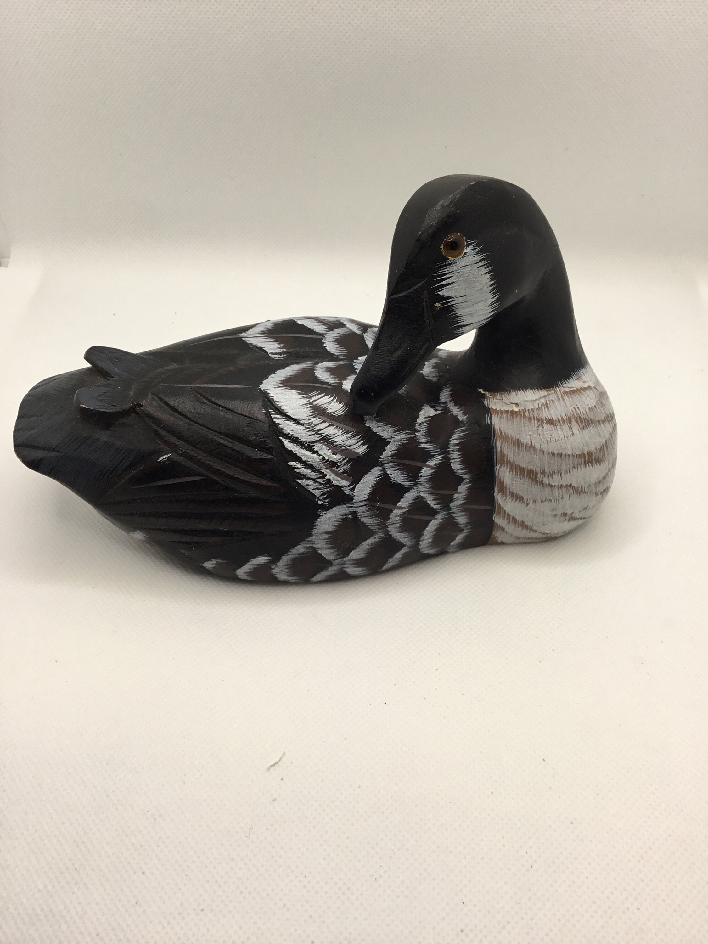 Wooden Goose Decoy, Pacific Rim Carvers , Canadian Goose, Canadian