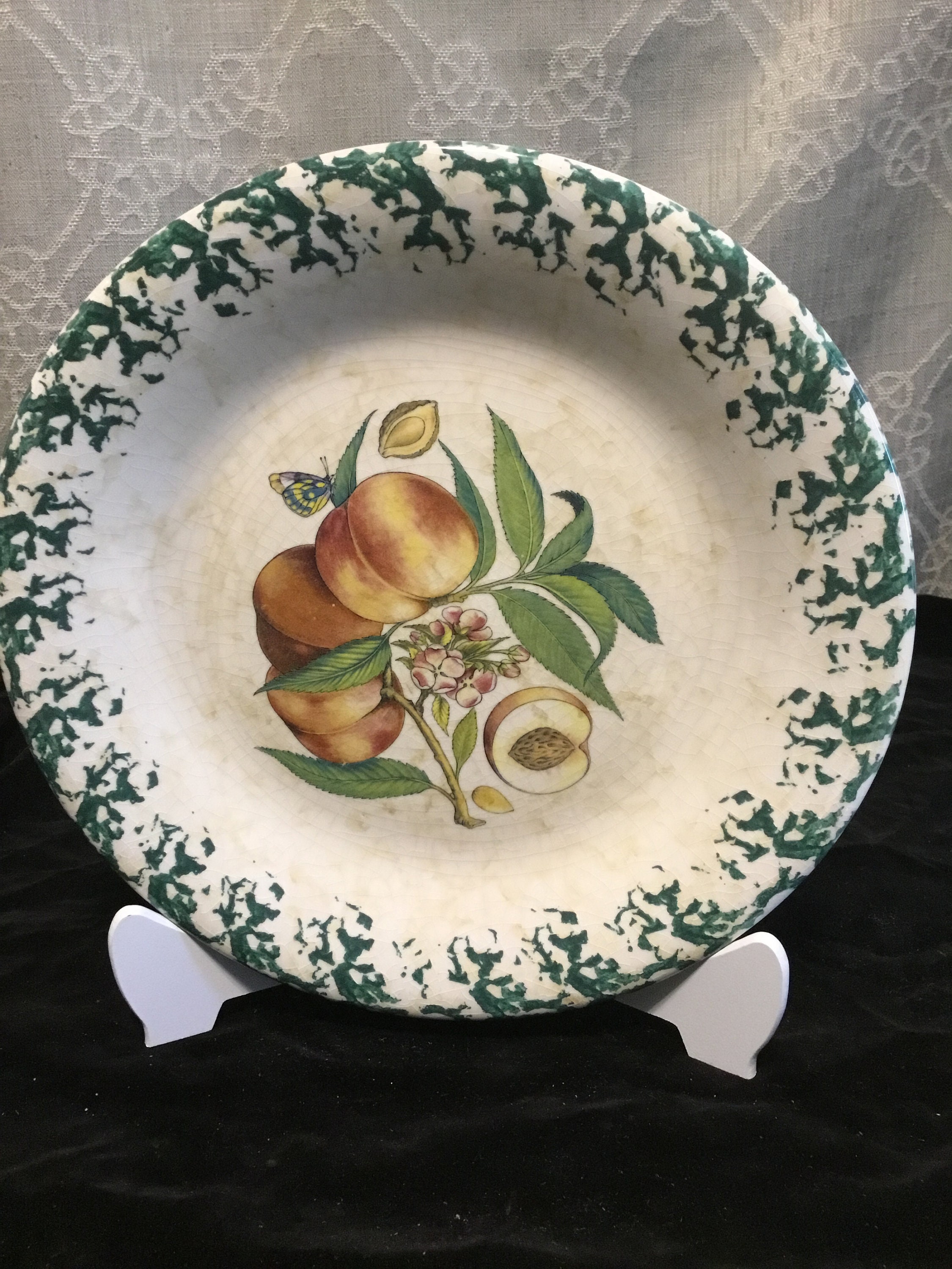 Set of 4 Vintage Deep Rimmed Plates by Himark Made in Italy Have Lovely ...