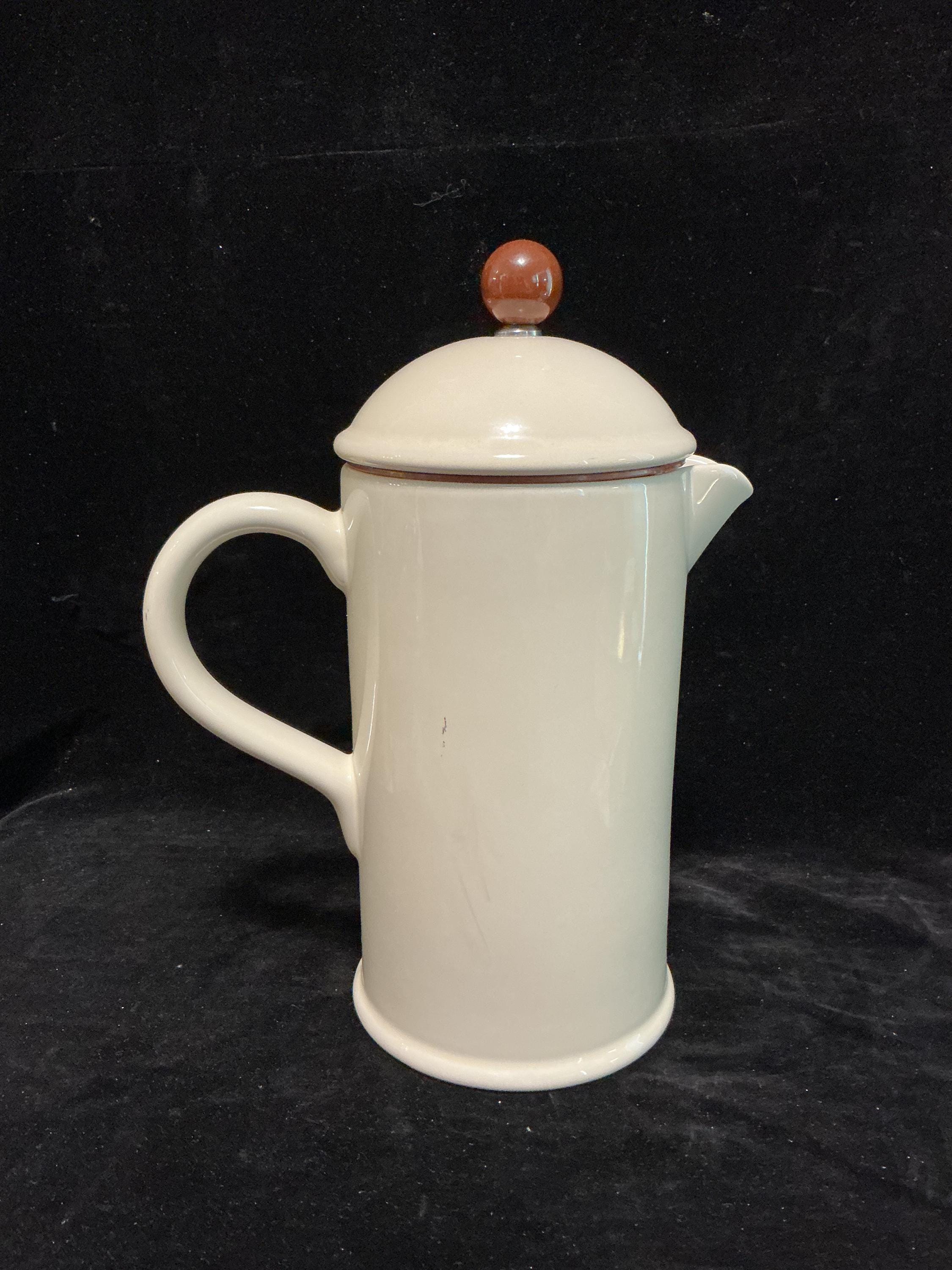 Vintage Ceramic French Press “la Chocolatière”, Coffee & Hot