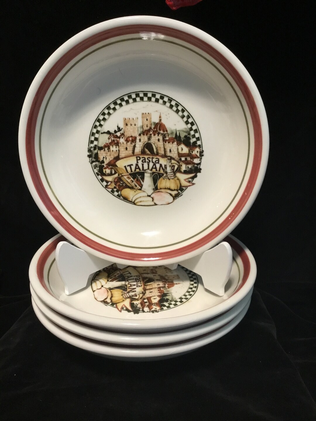 Set of 4 Vintage Himark Made in Italy Pasta Bowls in the RARE Etsy