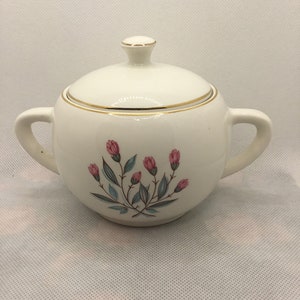 Wedgwood & Co. LTD Pink Hope Deckel Zuckerdose Made in England Vintage Pink Hope Milchkännchen 1960er Jahre Wedgwood