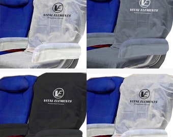 Travel Safety Pack, Airline Seat Covers, TSA Tray Liners, Safe Wipes, Reusable Bag