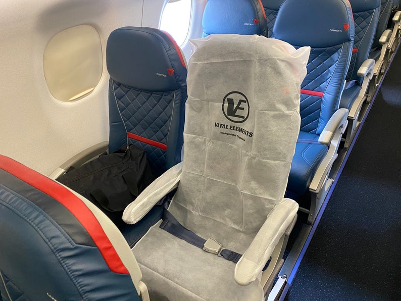 Airline Seat and Armrest Covers and TSA Tray Liners Combo Pack Etsy