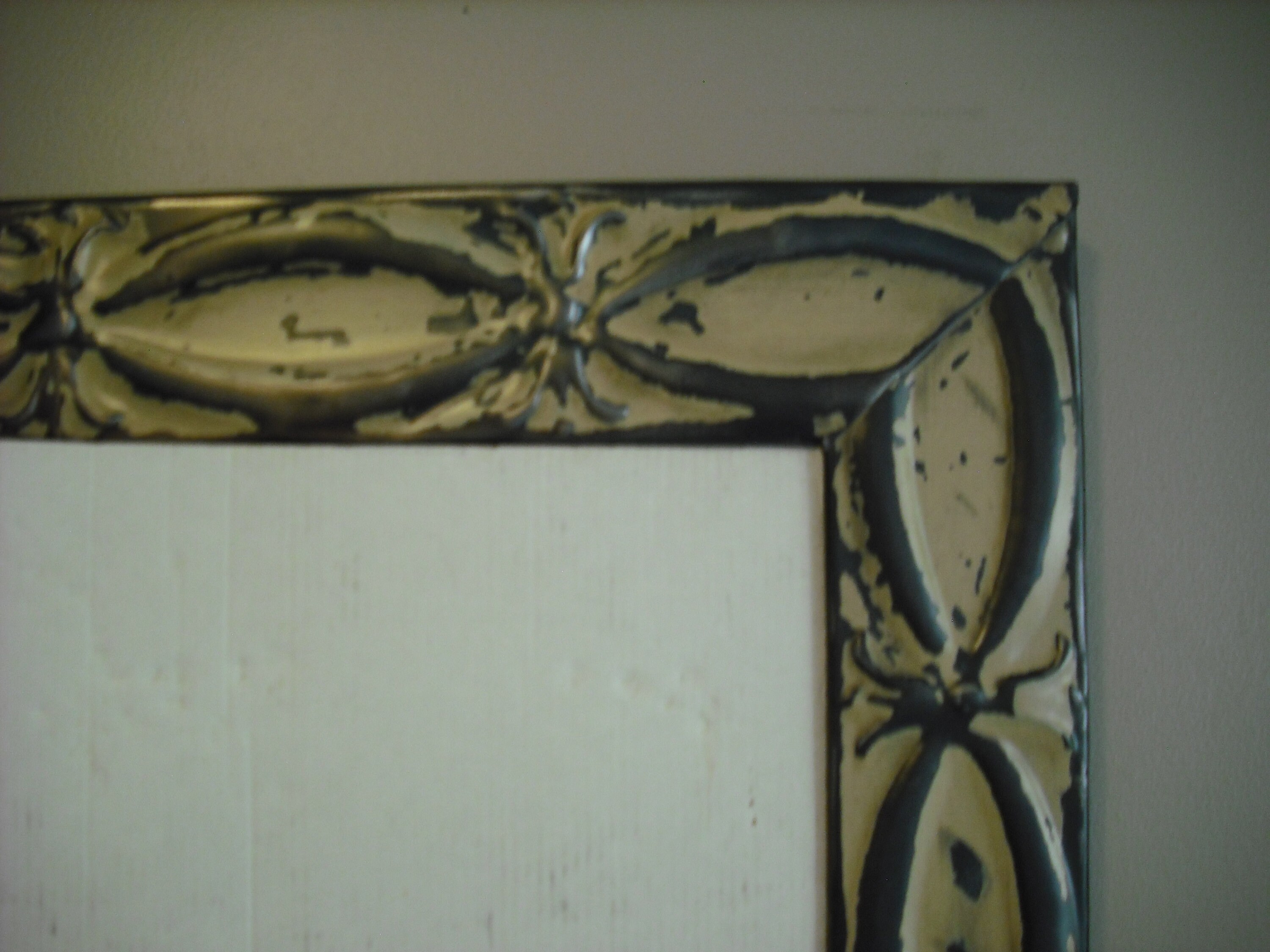 Antique Tin Ceiling Mirror - Ribbons & Bows - Etsy