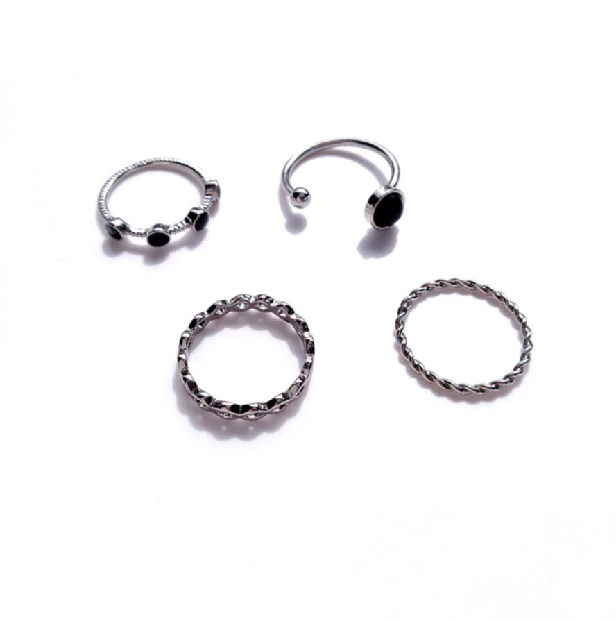 Trendy Stacking Ring Set Dainty Stacking Rings Minimal Etsy