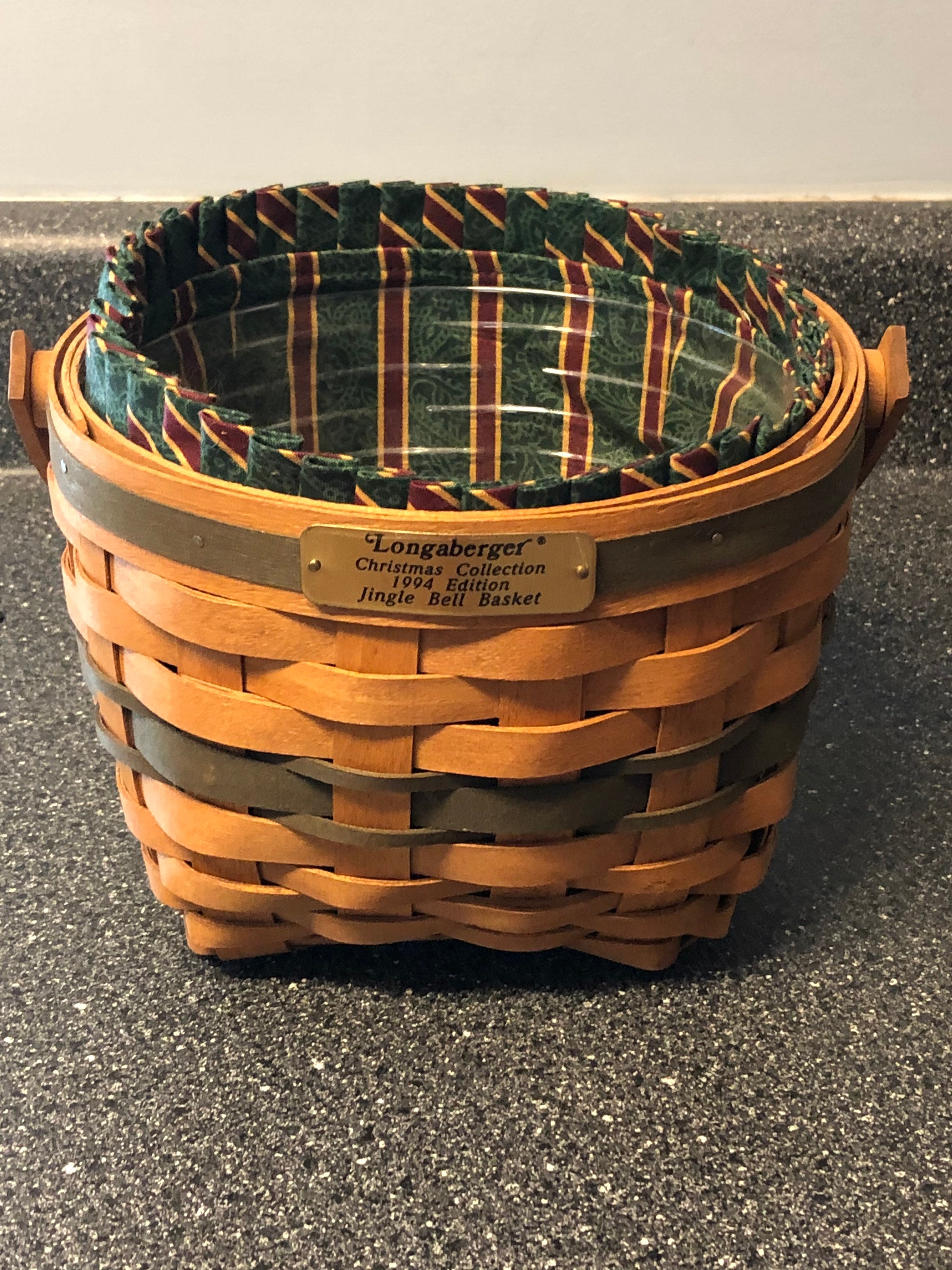Vintage Longaberger Jingle Bell Basket (1994 Christmas Collection