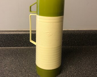Vintage Aladdin DuraClad Avocado Green Thermos