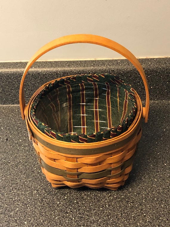 Vintage Longaberger Jingle Bell Basket (1994 Christmas Collection
