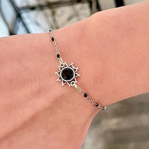 Goth Bracelet, Gothic Black Bracelet, Gothic Jewellery, Whimsigoth Bracelet, Sun Bracelet, Witchy Jewelry, Victorian Bracelet