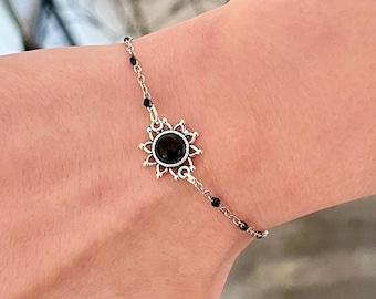 Goth Bracelet, Gothic Black Bracelet, Gothic Jewellery, Whimsigoth Bracelet, Sun Bracelet, Witchy Jewelry, Victorian Bracelet