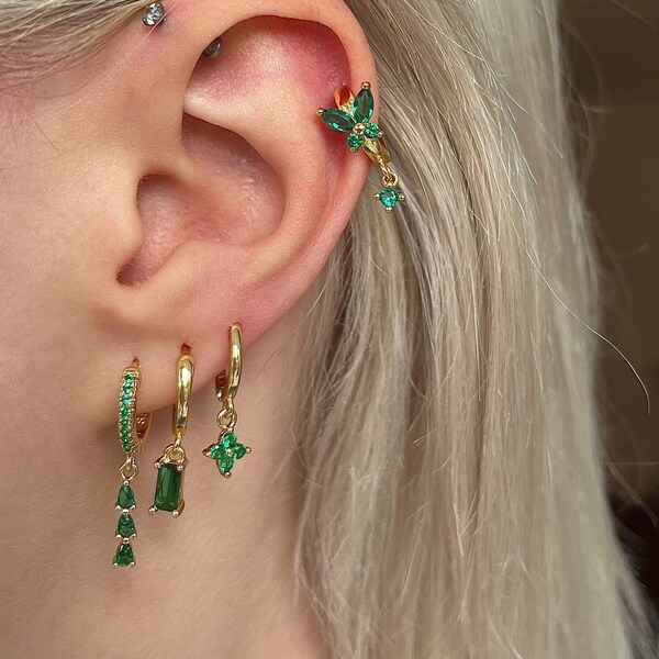 Gold Earrings Etsy UK