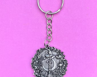 Witch Broomstick Keyring, Witch Broomstick Keychain, Witchy Gifts, Witch Starter Kit, Wiccan Witch Keyring, Witchcraft Jewelry, Pagan Gifts