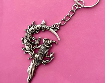 Llavero de bruja, regalos de bruja, llavero de amigas brujas, regalo de Halloween, joyería de bruja, llavero de brujería, joyería pagana, regalo wiccano