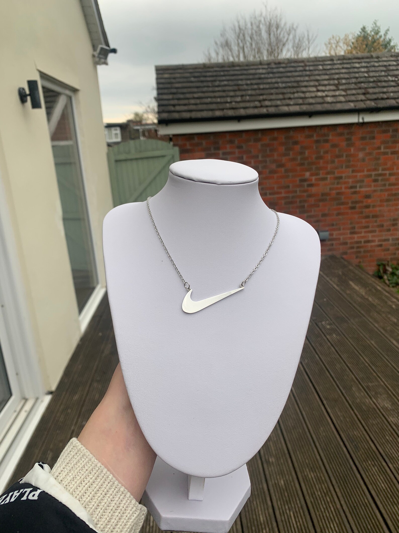 Silver nike chain Clearance