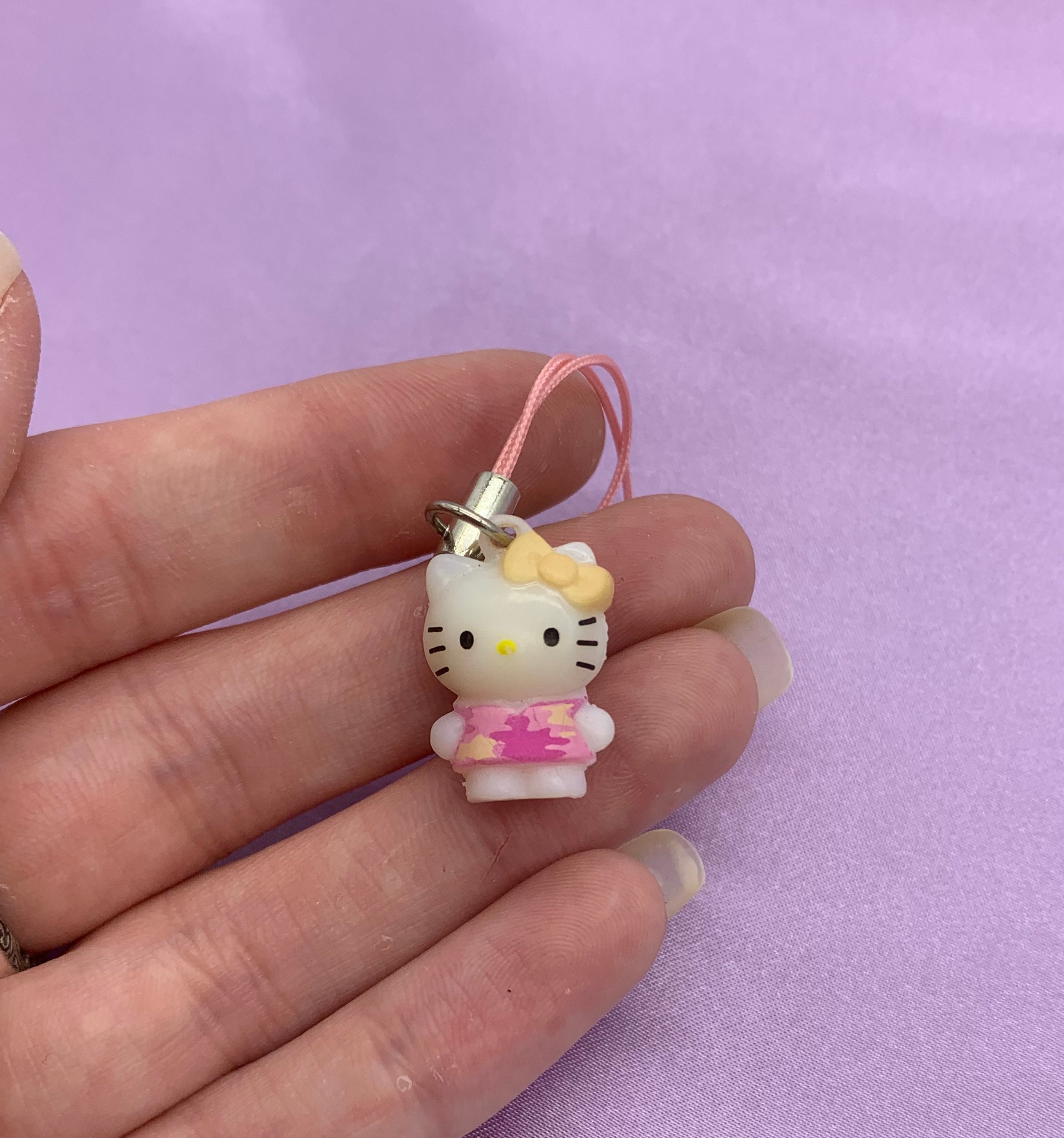 Hello Kitty Pink and White Phone iPhone Charm Strap 90s Y2K Etsy