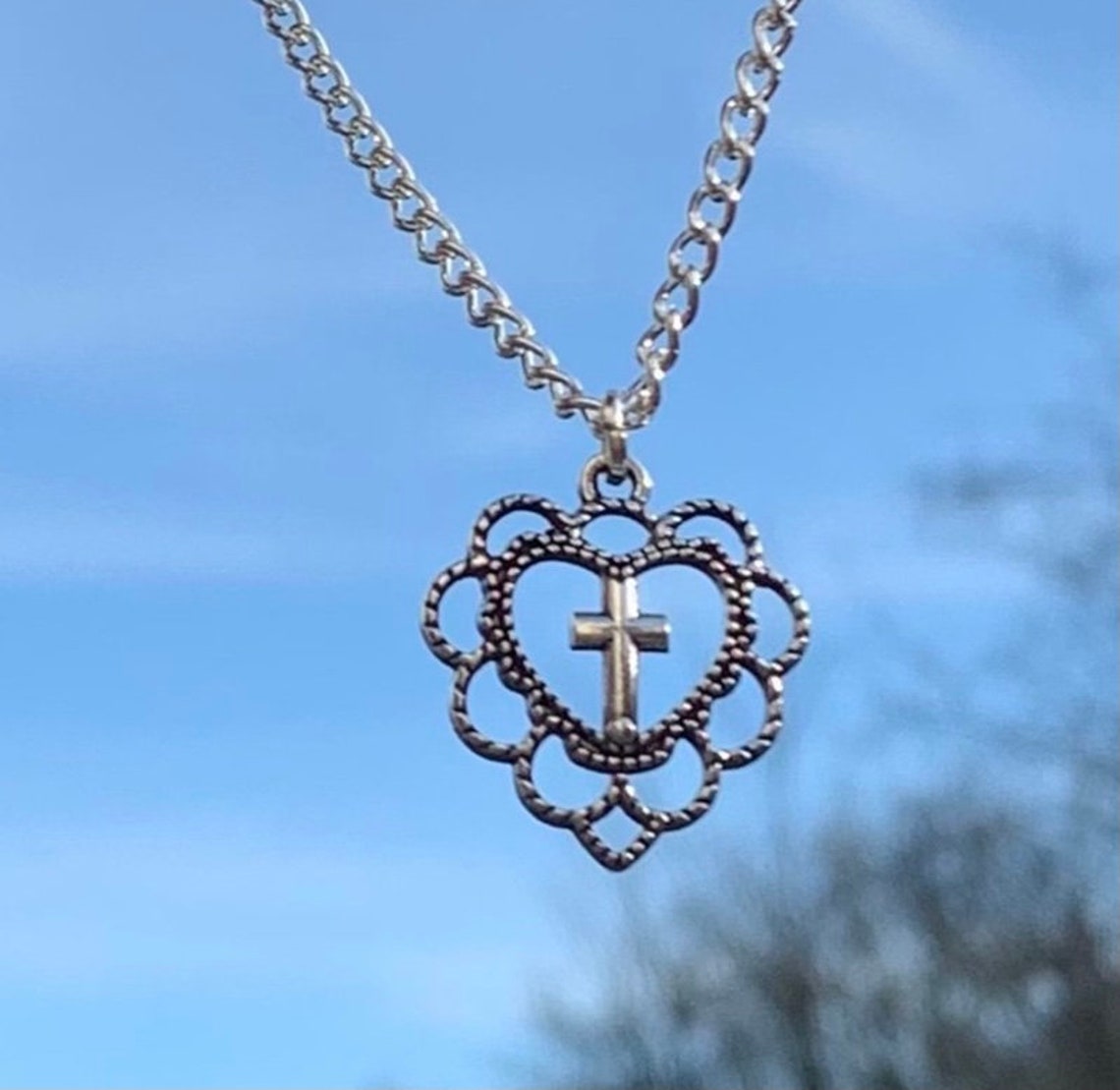 Heart cross pendant Clearance