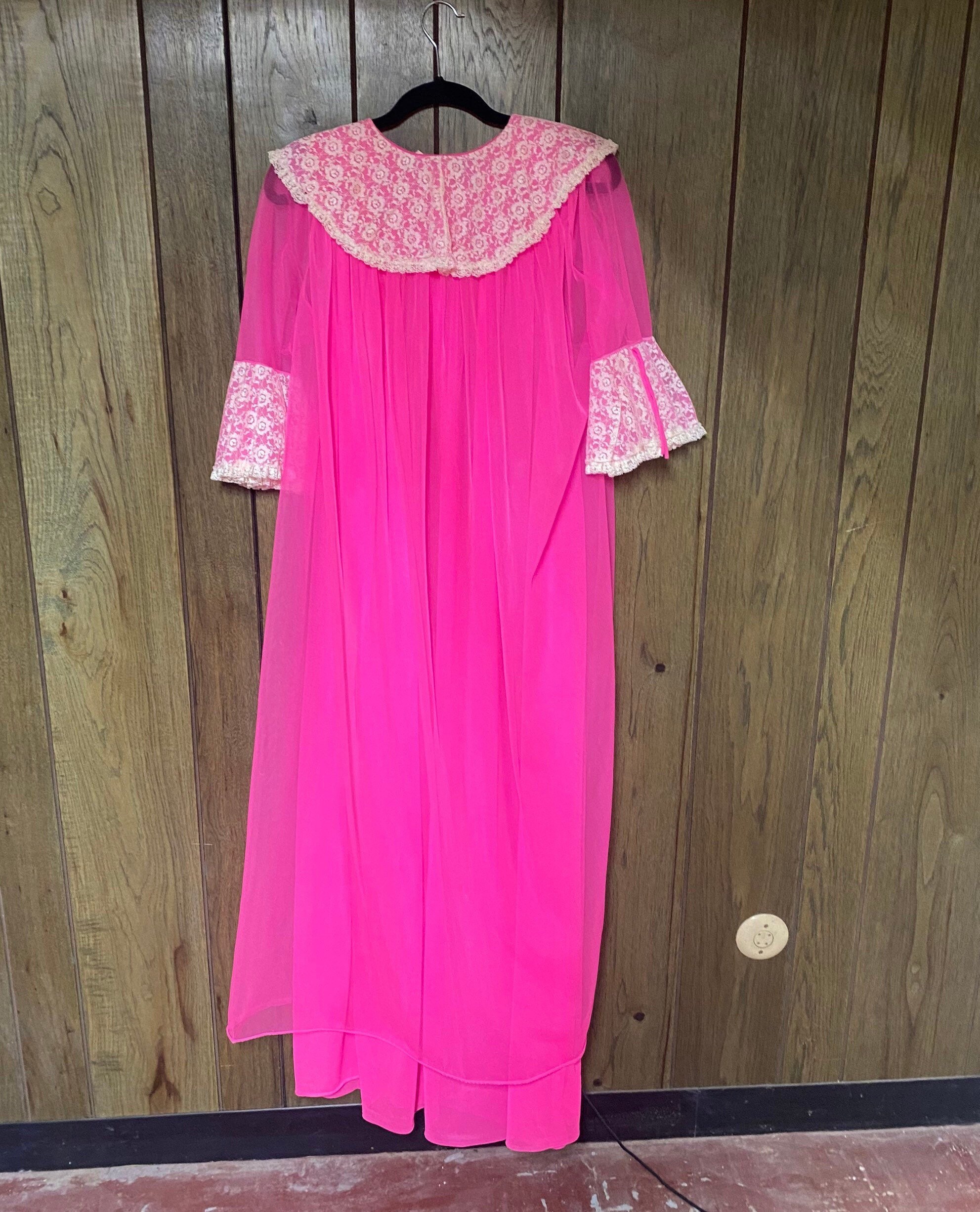 Vintage 60s Nightgown / Long Vintage Robe / Vintage Nightgown / Small ...