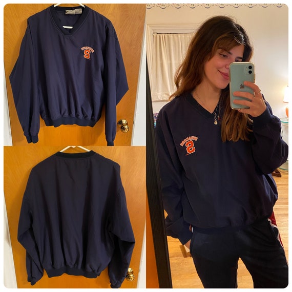 Vintage 90s Syracuse Pullover V-Neck lined Windbre
