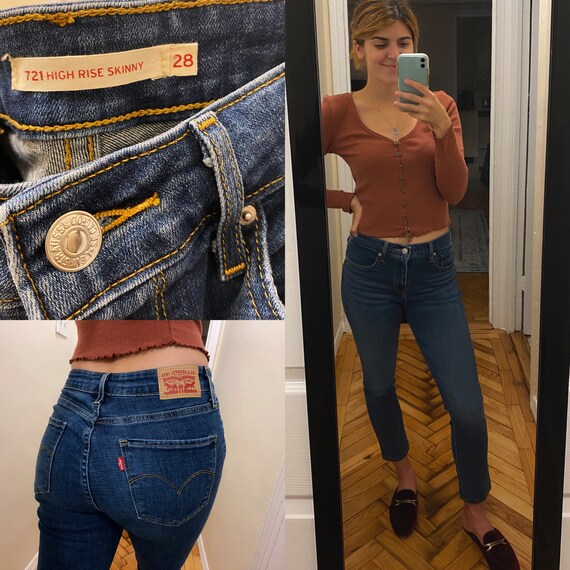 Womens High Waist Levis Strauss Jeans / Levis Stra