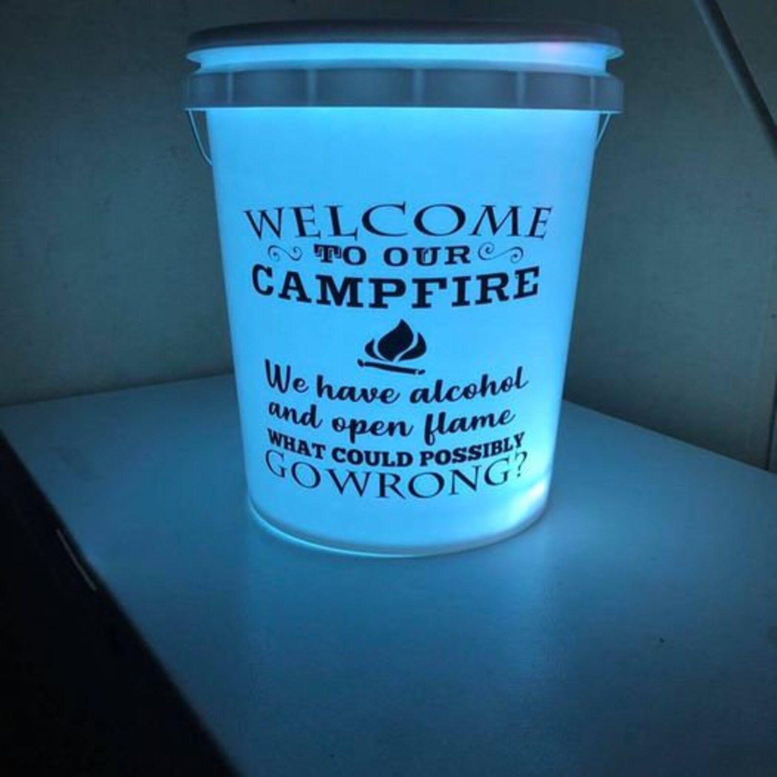 Camping Buckets, Camping Bucket, Lighted Camping Bucket, Camping Light ...