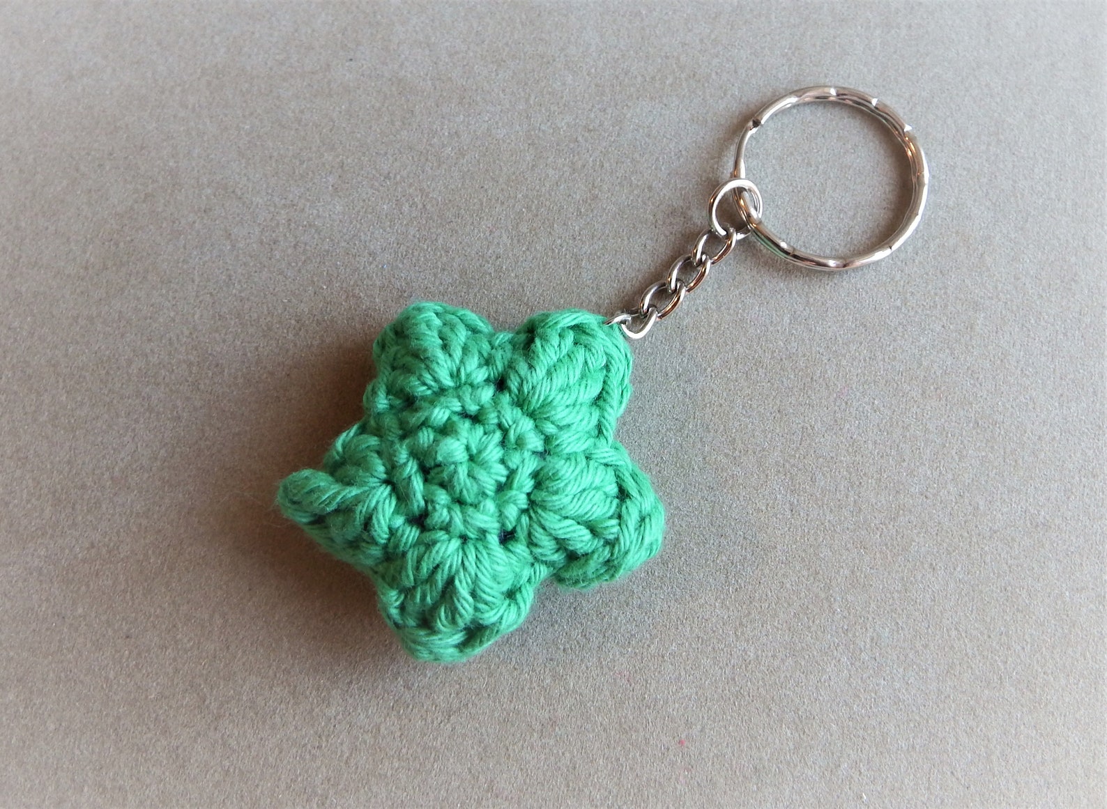 Cute Crochet Star Keyring/keychain Etsy Norway