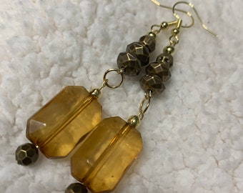 Goddess dangle earrings