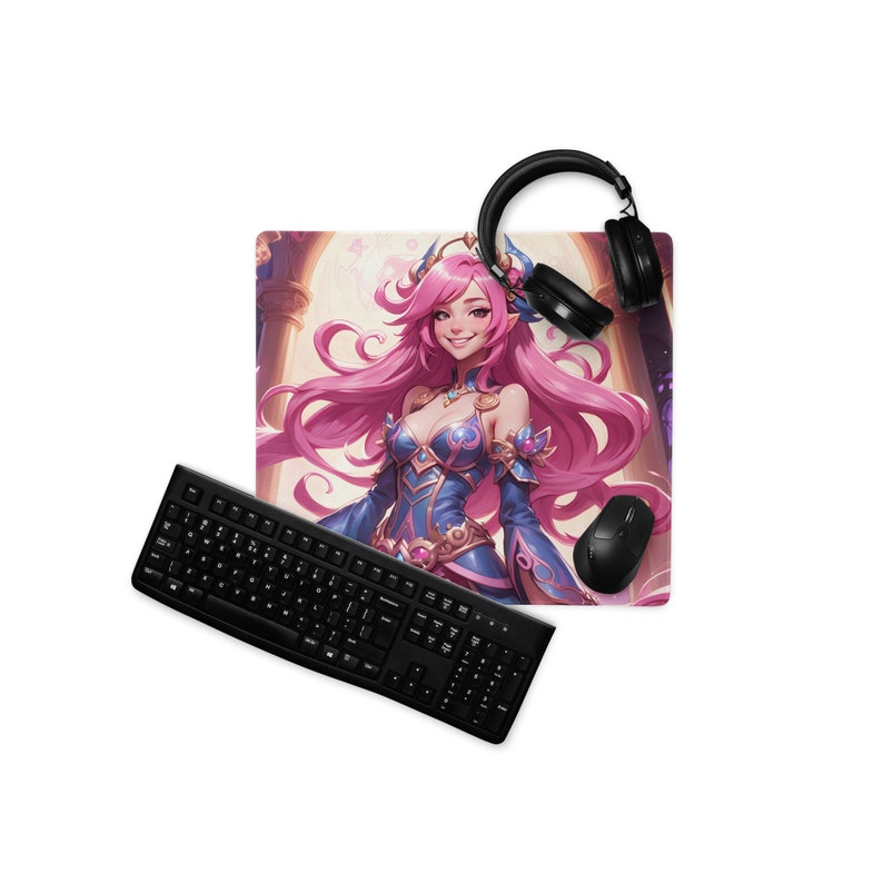 Seraphine Gaming Mouse Pad, League of Legends Mousepad, Seraphine Anime