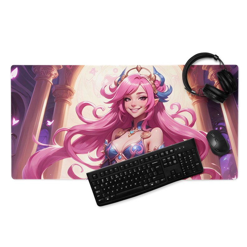 Seraphine Gaming Mouse Pad, League of Legends Mousepad, Seraphine Anime