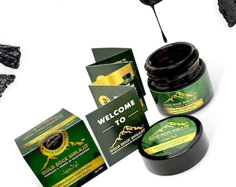 Resina pura de shilajit del Himalaya: suplemento natural orgánico