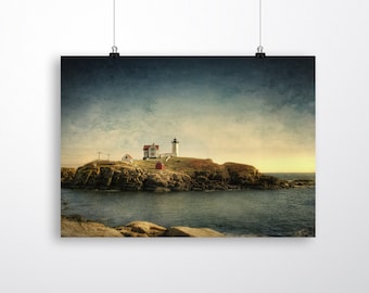 Nubble Lighthouse, Cape Neddick, Maine - Unframed Print