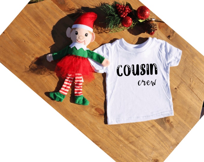Cousin Crew toddler tee ; cousin shirts ; toddler t-shirt ; toddler shirt ; kids cousin shirt ; sizes 6m - 10 youth available!