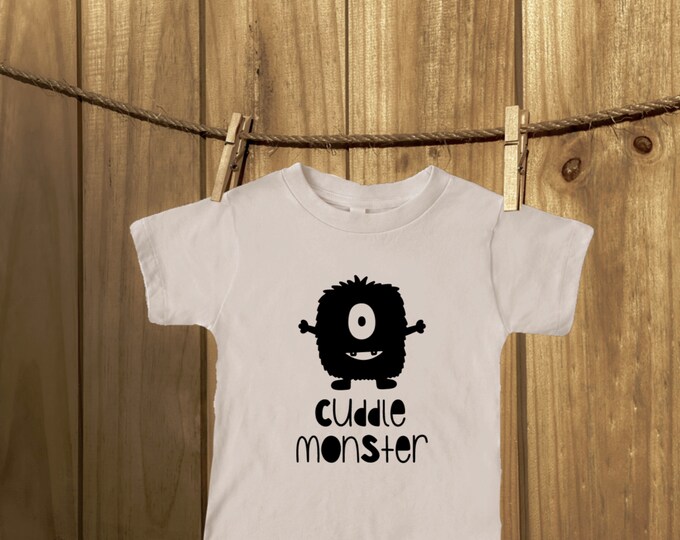 Cuddle Monster toddler tee shirt ; 2t ; 3t ; 4t ; toddler shirt ; toddler tee shirt ; children shirt ; custom tee shirt